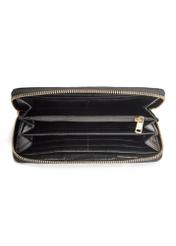 Black large women's croco wallet PORES-0908A-97(Z25)