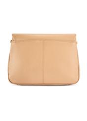 Beige leather women's handbag TORES-0911F-1B(W26)