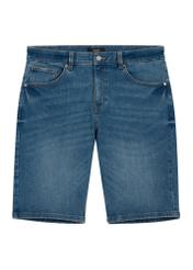Men's blue denim shorts SZOMT-0036-7H(W26) - front product view, on a white background.