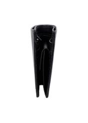 Black men's leather wallet PORMS-0738-99(Z26), side view of the product on a white background.