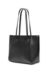 Black women's shopper bag TOREC-1162-99(W26), diagonal product view on a white background.