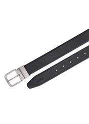 PASMS-0285-9J(Z26) men's double-sided leather belt, top view of the product on a white background.