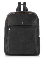 Women's two-compartment black backpack TOREC-0921-99(W24)-01