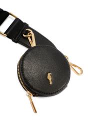 Small black women's handbag TOREC-1171-99(W26), view of the purse on a white background.