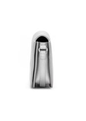 Silver women's handbag TOREC-1070-91(Z25), side view of the product on a white background.