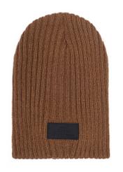 Brown men's winter hat CZAMT-0011-79(Z24)