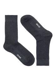 Gray long men's socks SKAMT-0193-91(Z24)-01