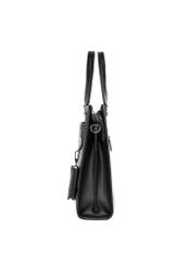 Black large men's backpack PLCMS-0026-99(Z26), product view from the side on a white background.