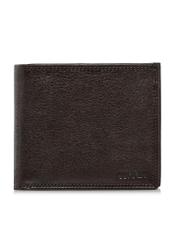 Unbuttoned brown leather men's wallet PORMS-0551-89(W24)-01