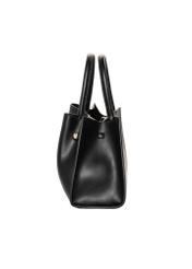 Black women's faux leather handbag TOREC-1387-99(Z26), side view of the product on a white background.