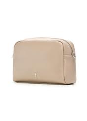 Women's shoulder bag in cool beige color TOREC-1342-1K(Z26), diagonal product view on a white background.