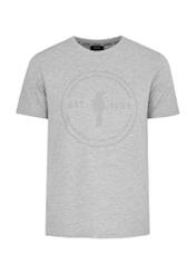 Grey men's T-shirt with OCHNIK brand logo TSHMT-0101-91(W24)-03