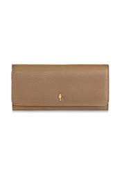 Large beige leather women's wallet PORES-0893-81(Z23)-01