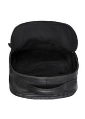 Black large men's leather backpack PLCMS-0020A-99(Z25) - top view of the product on a white background.