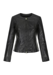 Women's classic leather jacket KURDS-0209-1339(KS)-04