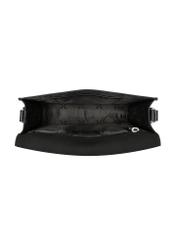 Black elegant leather women's handbag TORES-1356-9F(Z26), product view inside on white background.