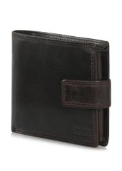 Leather clasp brown men's wallet PORMS-0553-89(W24)-03