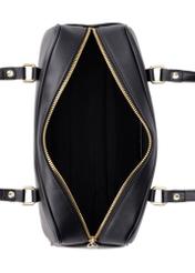 Black shoulder bag TOREC-1233-99(Z26), product view from the inside on a white background.