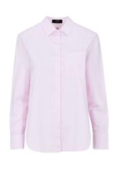 Pink striped shirt for women KOSDT-0156-34(W24)-04