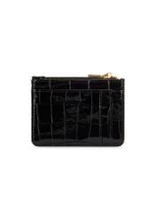 Small black women's wallet POREC-0425-99(Z25) - back view of the product on a white background.