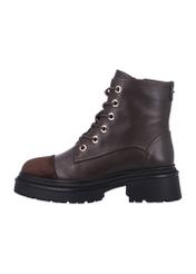 Dark brown women's ankle boots BUTYD-1343-1I(Z26), side view of the product on a white background.