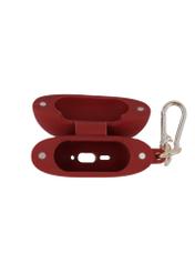 Burgundy headphone case BRELOK-0224-4D(Z26) - product view from above, on a white background.
