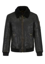 Men's leather jacket in bomber jacket style KURMS-0286-1251(Z22)-05