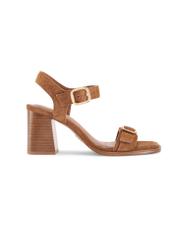 Camel-colored suede sandals BUTYD-1230-1D(W26)