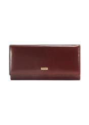 Brown women's wallet PL-125-89(KS), product view from the front on a white background.