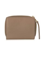 Women's small beige leather wallet PORES-0810-82(W24)-04