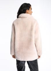 Women's oversize wool fur coat FUTDW-0015-81(Z22)-02