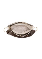 Women's ecru hobo bag TOREC-1257-0B(Z26). Product view from the inside on a white background.