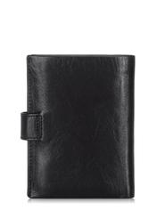 Black leather men's wallet PORMS-0407A-99(Z23)-02