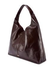 Large brown leather women's handbag TORES-1179-1I(W26), diagonal product view on a white background.