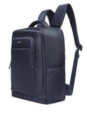 Navy blue airplane backpack PLCMN-0014-7D(Z26), diagonal product view on a light background.