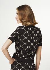 Women's blouse with brand graphic symbol BLUDT-0135-89(Z21)-03