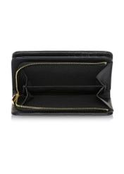 Black women's wallet with monogram POREC-0348-99(Z24)-05