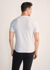 Tri-pack of white men's basic T-shirts ZESMT-0040-11(KS)