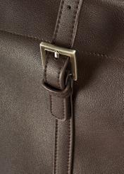 Large brown women's shopper bag TOREC-1067-89(Z25)