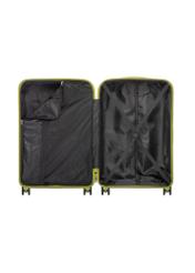 Large suitcase on wheels WALPP-0028-8G-28(W26), product view inside on white background.