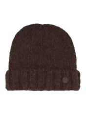 Brown women's wool blend hat CZADT-0233-1I(Z26), front product view on white background.