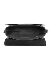 Black small shoulder bag TOREC-1244-99(Z26), product view inside on white background.