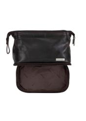 Dark brown leather men's cosmetic bag VB-206A-90(KS)-06