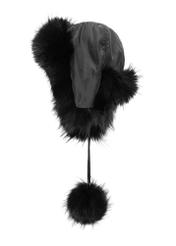 Women's hat with natural raccoon fur CZADF-0048-99(Z26)