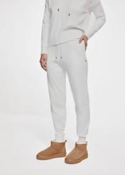 Cream women's sweatpants SPODT-0082-12(Z24)-01