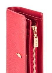 Red Medium Leather Wallet with RFID Protection PORES-0806RFID-42(Z25)