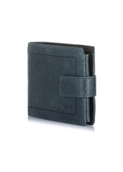 Men's navy blue leather wallet PORMS-0518-69(W23)-02