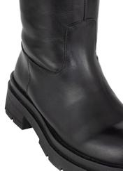 Women's black leather boots BUTYD-0935A-99(Z24)-05