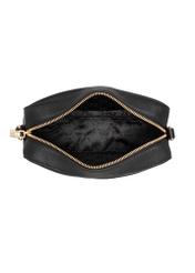 Small black women's messenger bag TORES-1427-9I(Z26), product view inside on white background.