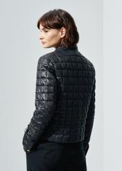 Women's black quilted insulated jacket KURDT-0505-99(W24)-03